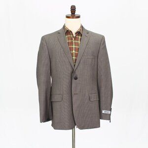 DKNY 44R Brown Blazer Sport Coat Jacket 2-Button Solid T934